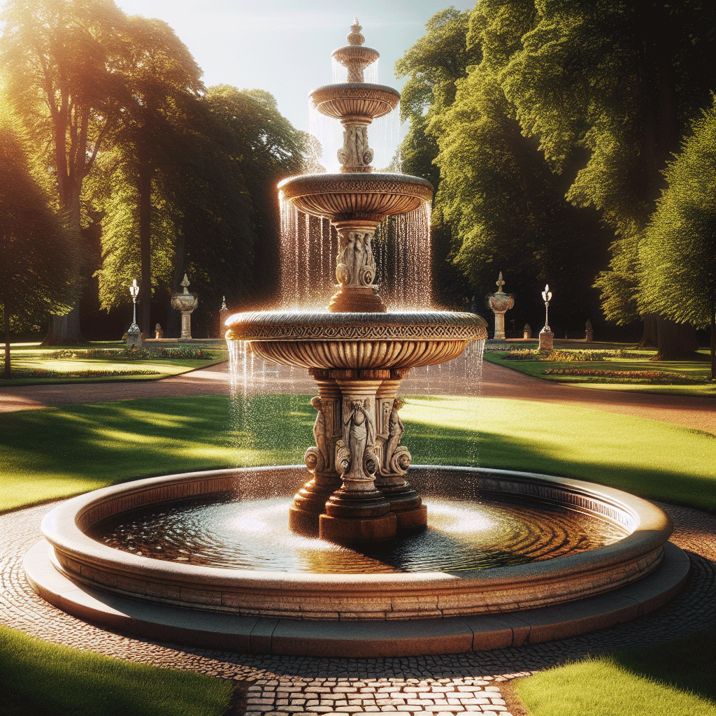 Single water Fountain namun berbentuk tinggi